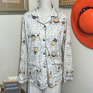 Sanrio Hello Kitty Characters Minna No Tabo Pajama Top Sz. L